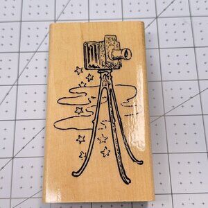Antique Camera Tripod Rubber Stamp Anitas Vintage Photography Craft Scrapbook